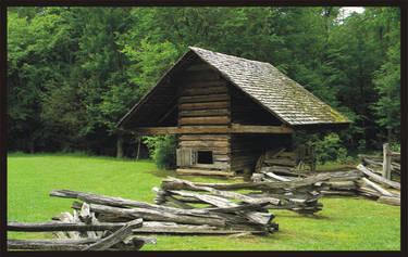 wagon shack in Cades Cove