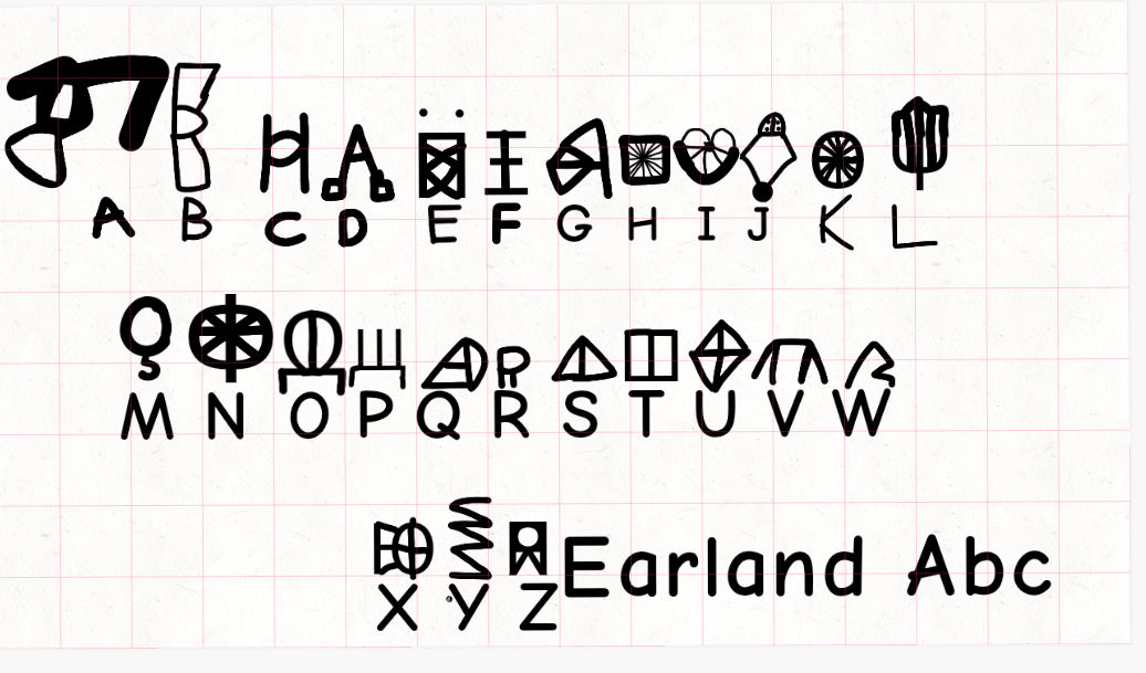 Earldrom Font Earland Alphabet by J0sp3lJ00su on DeviantArt