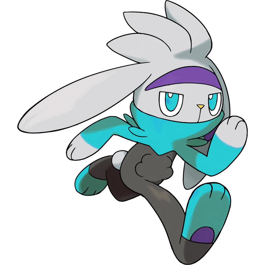 Pokemon Raboot Shiny Raboot (Custom Shiny) by Noodnood966 on DeviantArt