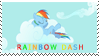 Rainbow Dash Stamp by harvestcheddar