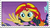 Adorkable Sunset Shimmer Stamp by harvestcheddar