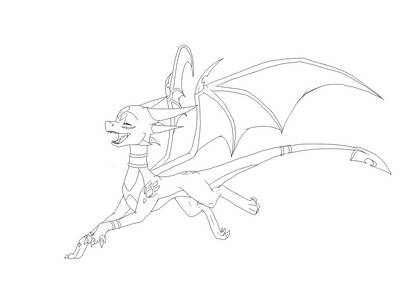 Cynder - Lineart