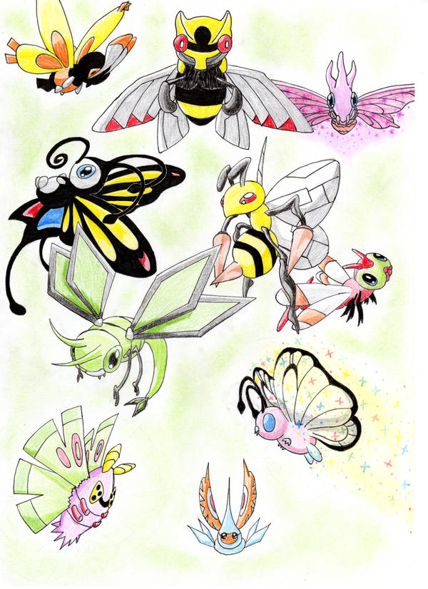 Pokemon Insects by angelblade88 on DeviantArt