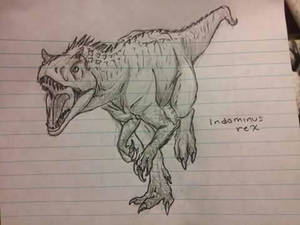 Indominus rex sketch