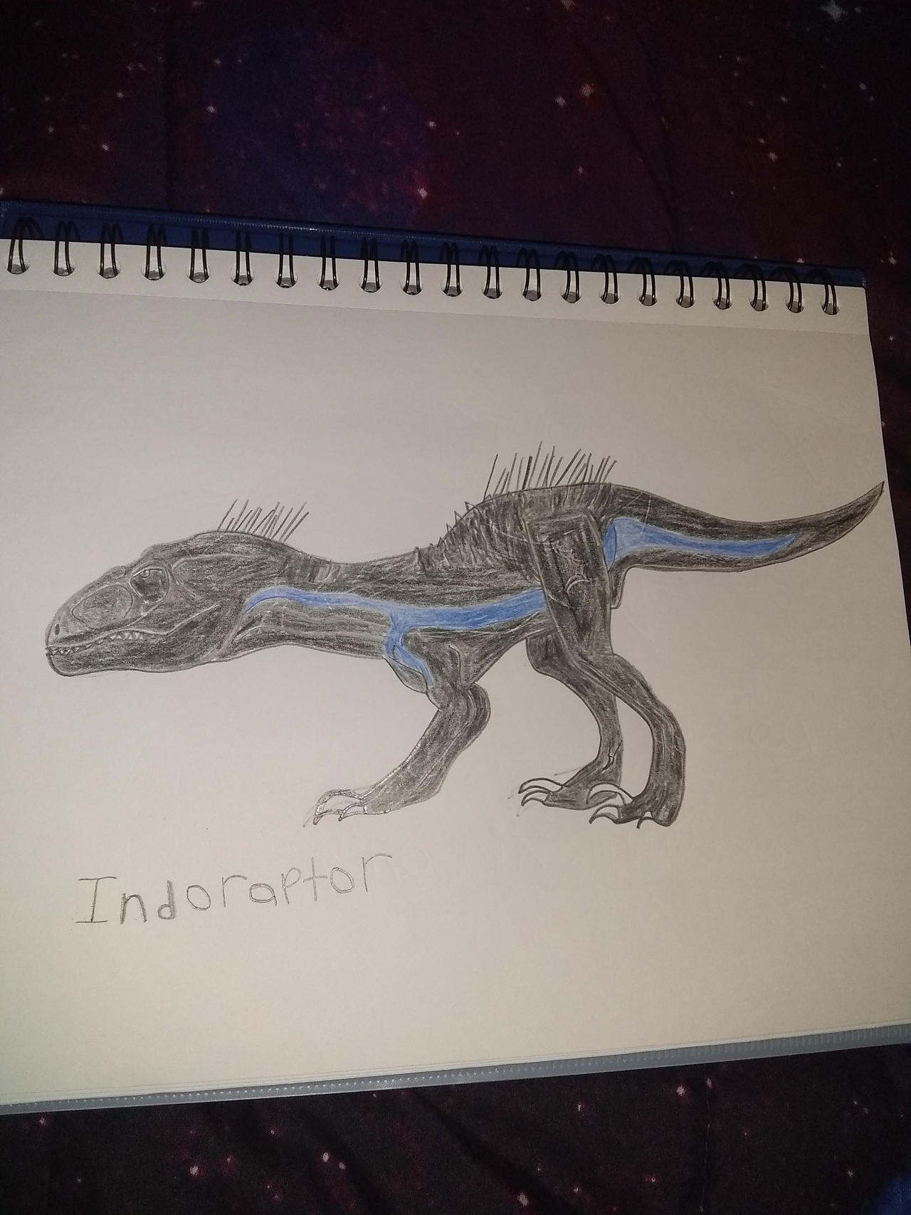 Blue striped Indoraptor by Gabeherndon308 on DeviantArt
