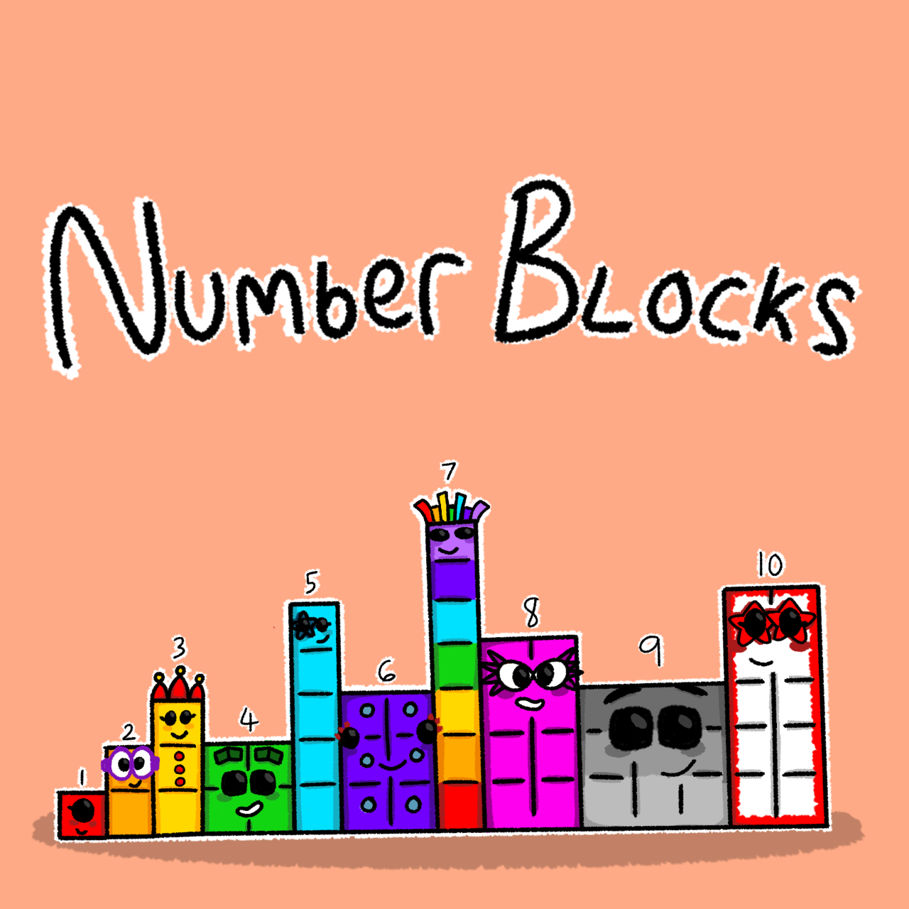 Numberblocks by driftaloft on DeviantArt