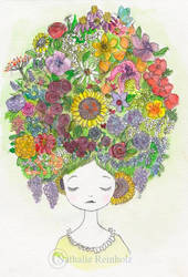 Flowers in her hair