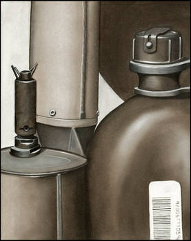 Charcoal still life