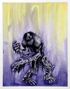 Watercolor creature concept