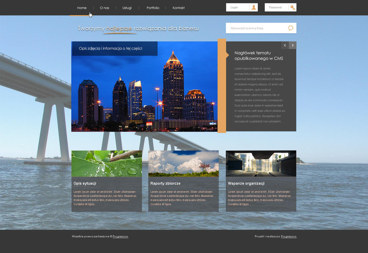 Construction company - layout design by Larithiel on DeviantArt