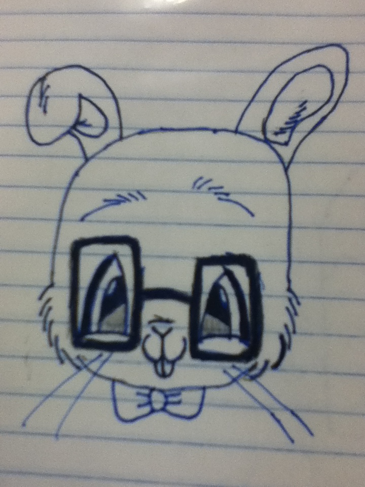 Nerd Pink Rabbit nerd rabbit by animefan5037 on DeviantArt