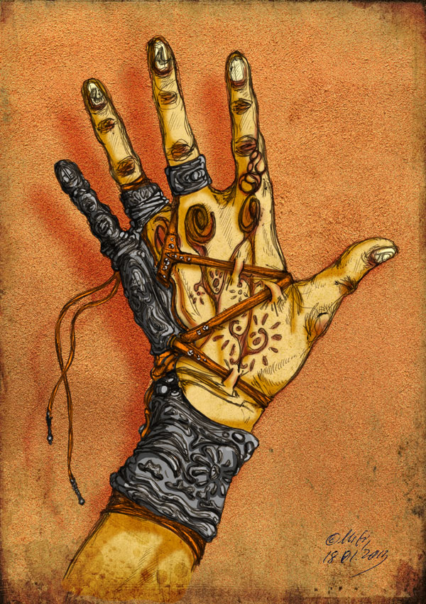 My Desert. The hand of priestess