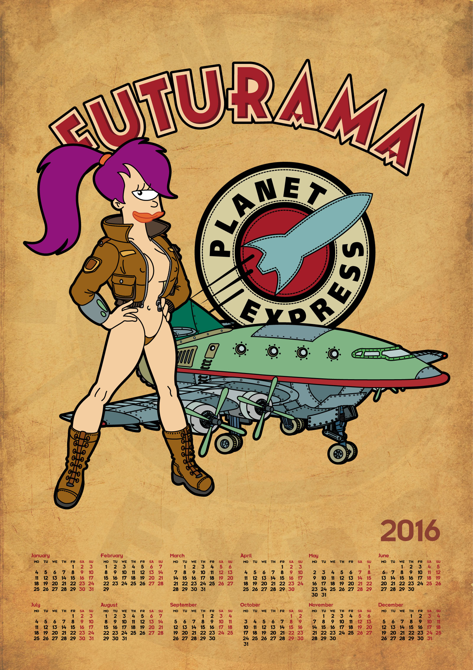 Futurama, calendar 2015, page 13