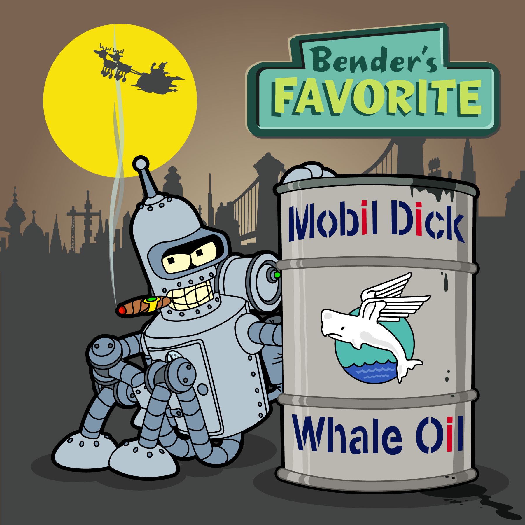 Bender's FAVORITE - Mobil Dick - Whale Oil