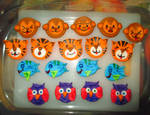 Animal Buddy Fondant Designs (Season 2015) by ToughSpirit