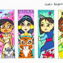 Chibi Bookmarks Set 15 (Ethnic Disney Princesses)