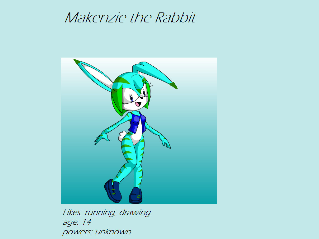 Makenzie the rabbit