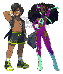 Gym Leaders Ant and Lily! - Commission