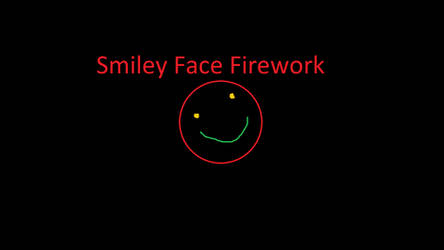 Smiley face firework