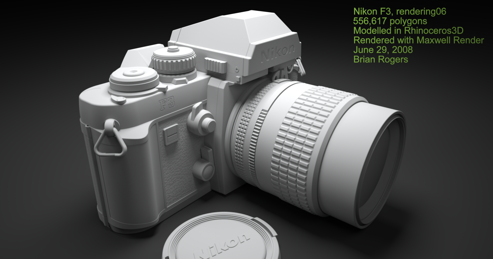 Nikon F3 WIP7 finished model