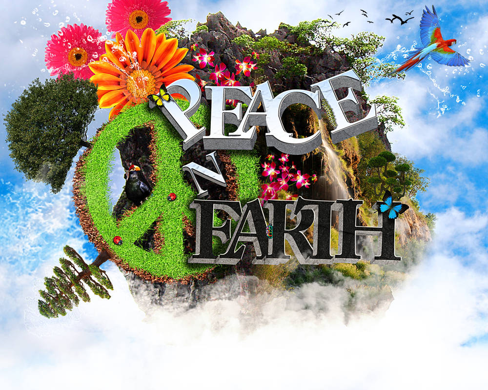 Peace on Earth 3D Typography and Graphic Design by Tavez-Aymer on ...