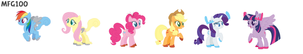 Mane 6 (R and B Style and My Style) by MixelFanGirl100 on DeviantArt