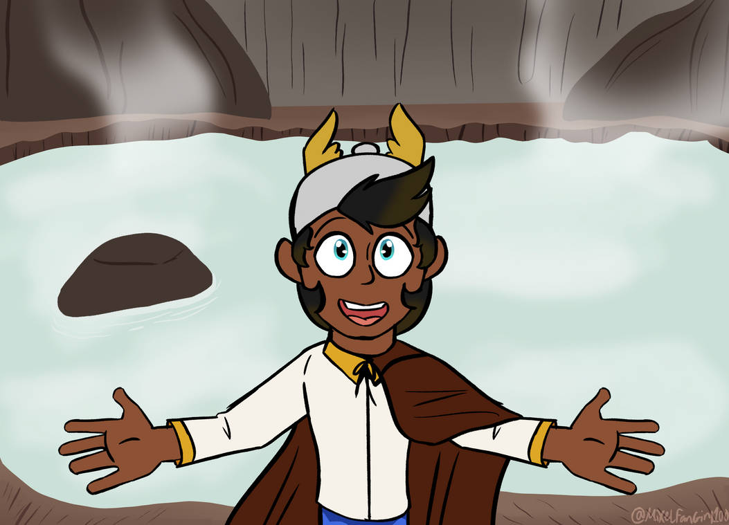 Fanfic Scene- Hot Spring Lake by MixelFanGirl100 on DeviantArt