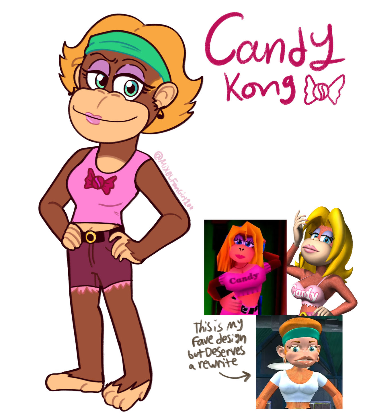 Redesign Candy Kong by MixelFanGirl100 on DeviantArt