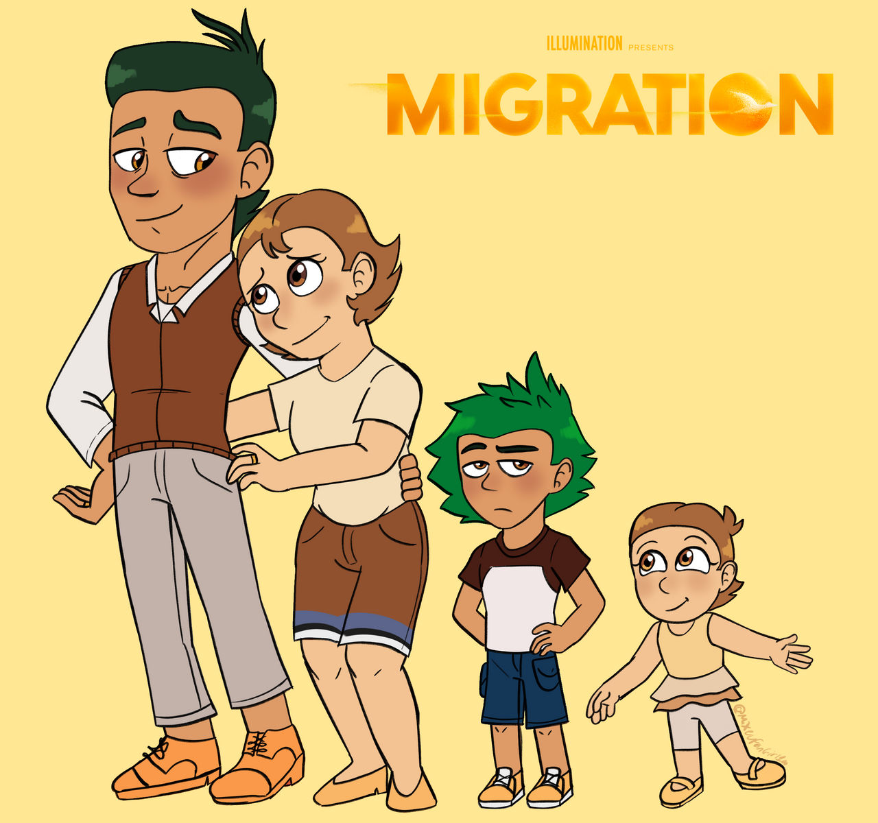 Migration humanized by MixelFanGirl100 on DeviantArt