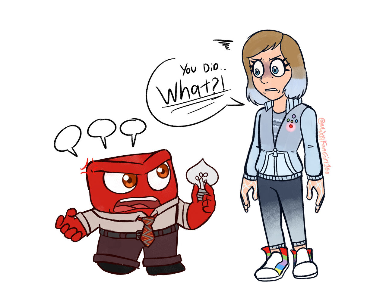 Stressed Riley If Mind Riley meets Anger by MixelFanGirl100 on DeviantArt