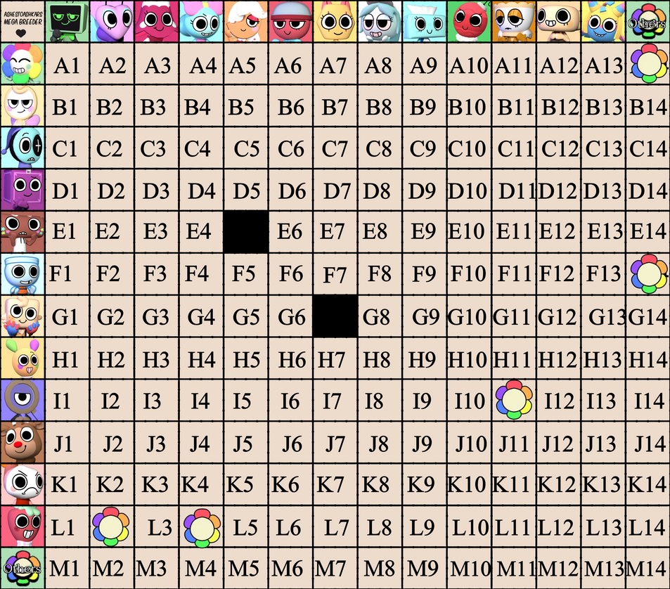 Dandy World Ship Chart (OPEN) by MixelFanGirl100 on DeviantArt