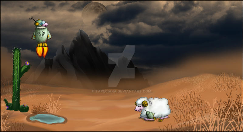 Desert Refuge and Rocket Sheep by tapeciara on DeviantArt