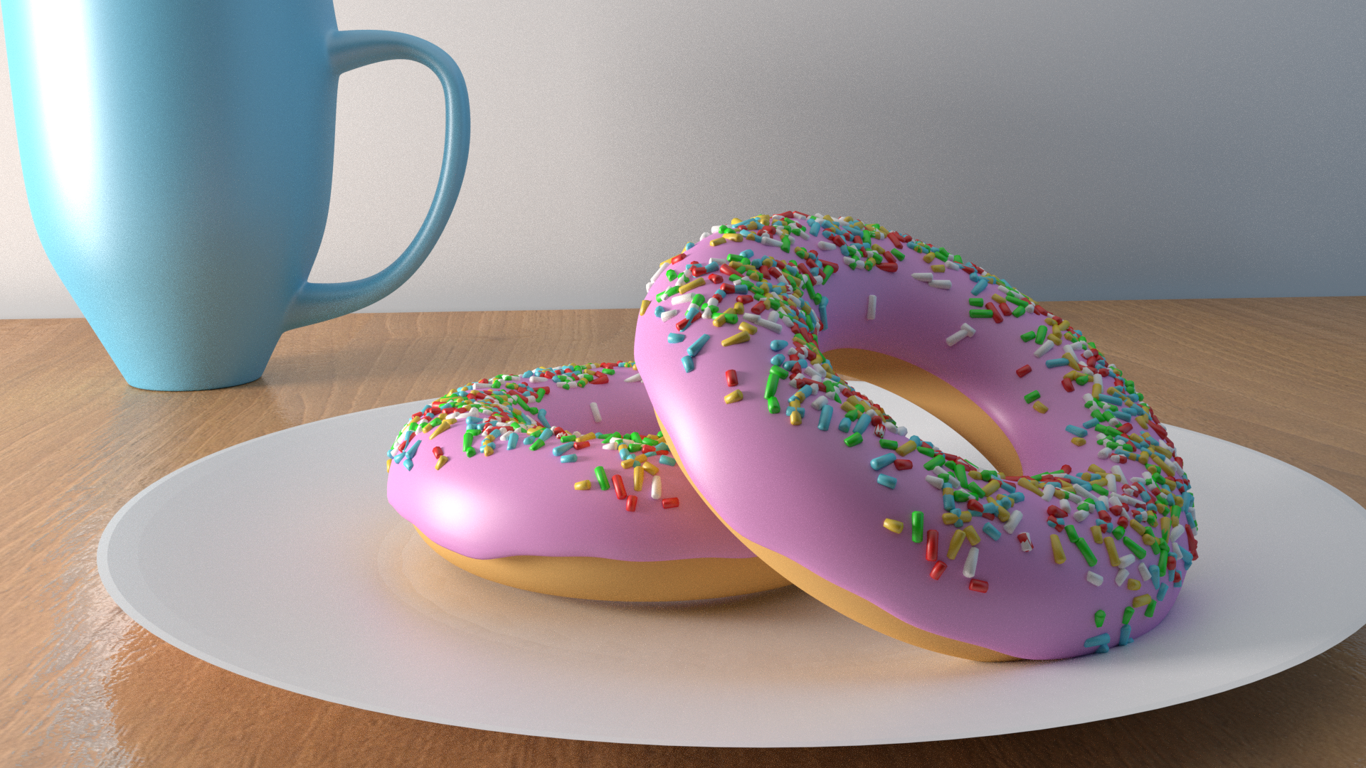 Donuts and a cup