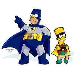 BATMAN AND ROBIN - THE SIMPSONS