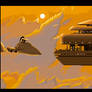 Star Wars - Bespin Cloud City and Cloud Car
