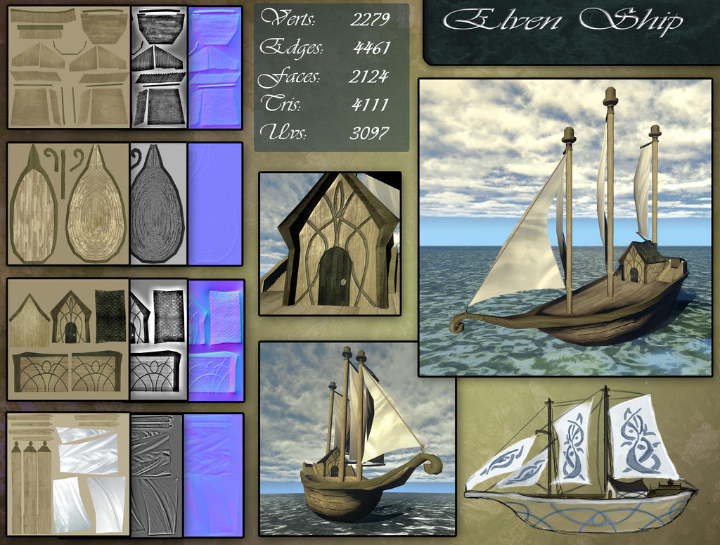 Elven Raft Elven Ship by Licorize on DeviantArt