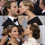 Jennifer Lawrence and natalie portman kissing