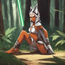 Ahsoka Tano kneeling