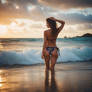  hawaii beach, bikini babe