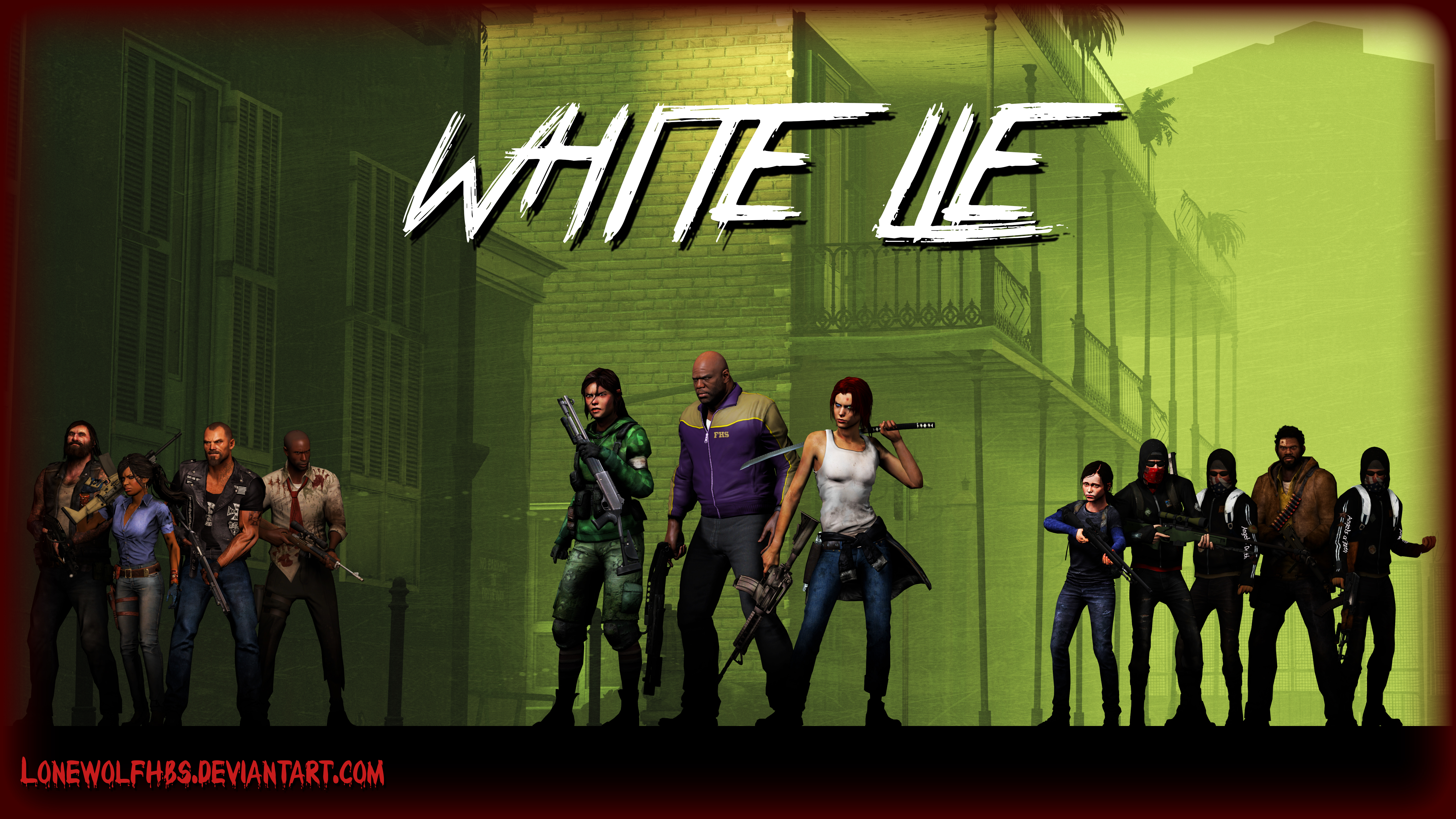 [SFM] - L4D - White Lie Wallpaper V3