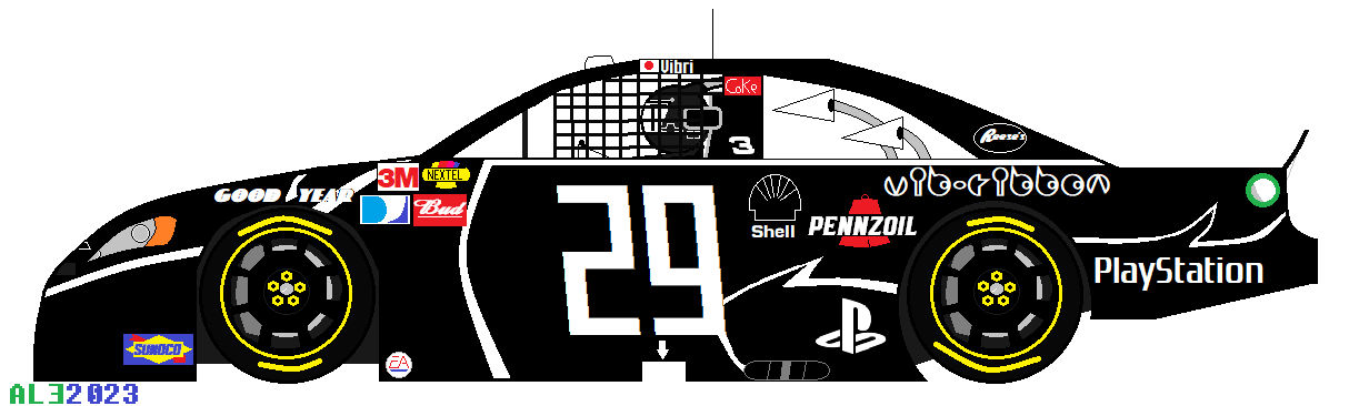 Vibri's Nascar car (Vib-Ribbon) by Ale18vs14 on DeviantArt