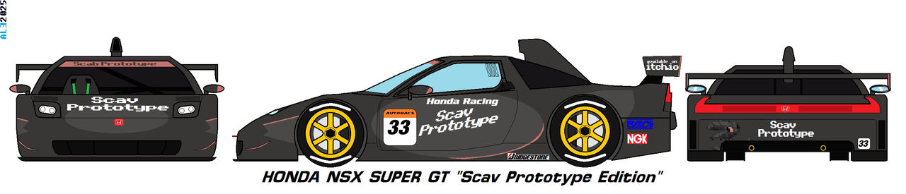 Scav Prototype Sticker Honda NSX Super GT Scav Prototype Edition by Ale18vs14 on DeviantArt