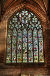 Chester Cathedral South Transept Window HDR
