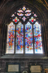 Chester Cathedral Westminster Window HDR 01