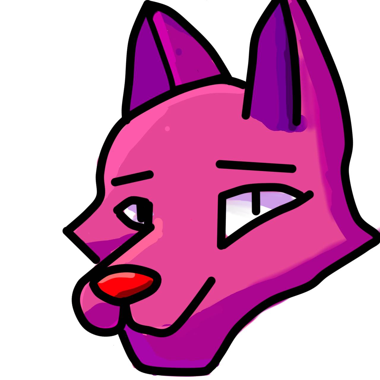 Pink Wolf by Hanovski on DeviantArt