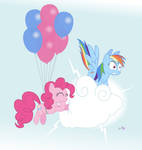Pinkie and Dash in 'Hoof Buzzer'