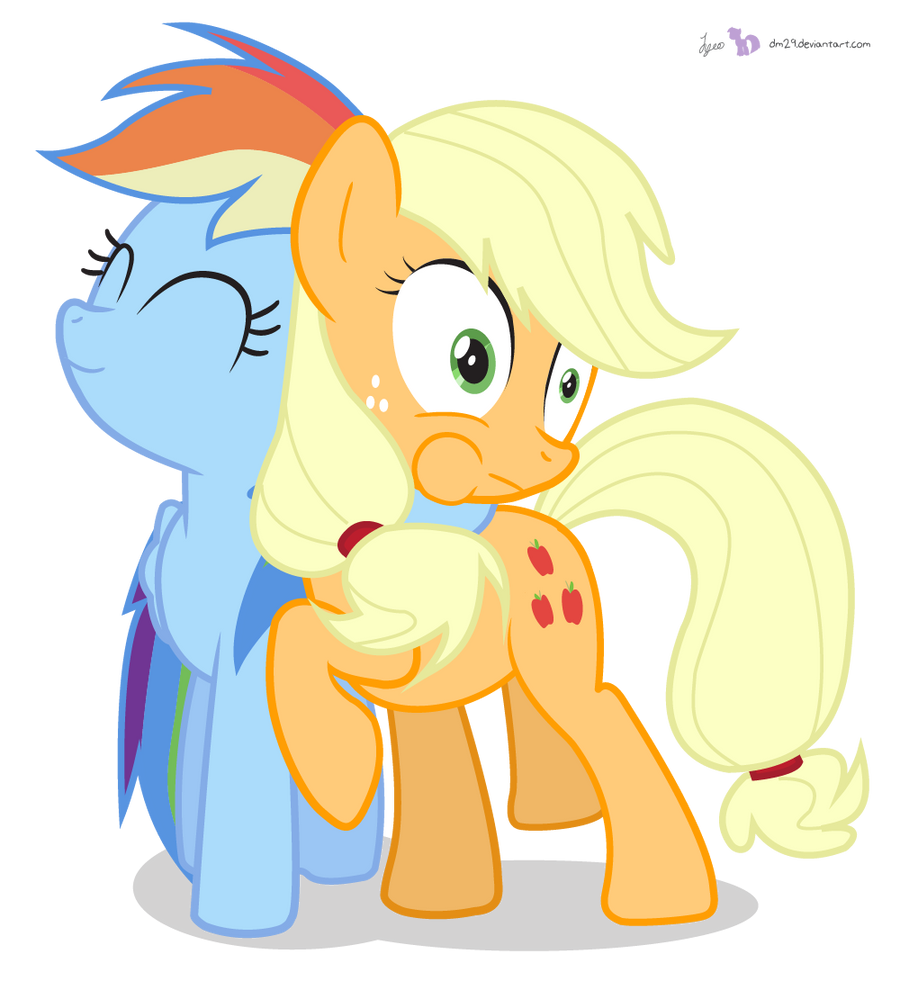 Aj Rd Mlp RD and AJ in 'A Friendly Hug' by dm29 on DeviantArt