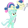 Lyra and Bon Bon in 'Figureskaters'