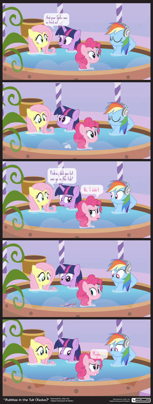 Comic Block: Bubbles in the Tub (Redux)