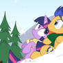 #dm29HolidayHorse Day 9: Twilight + Flash Sentry